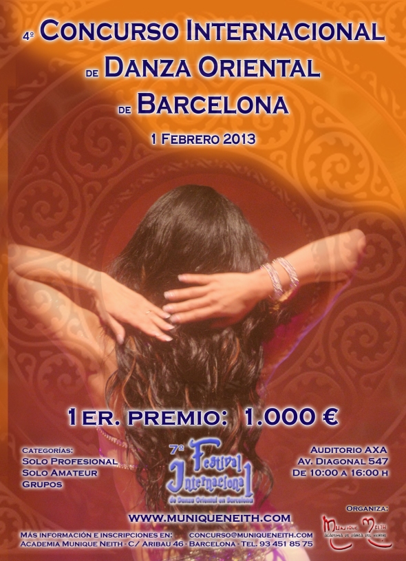 IV Concurso Internacional de Danza Oriental en Barcelona Cartel2013concurso-copia2